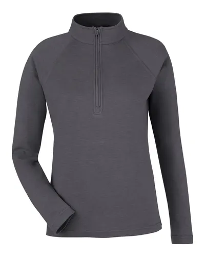 Devon & Jones DG481WZ Women's New Classics® Charleston Quarter-Zip Pullover — blank garment, front view