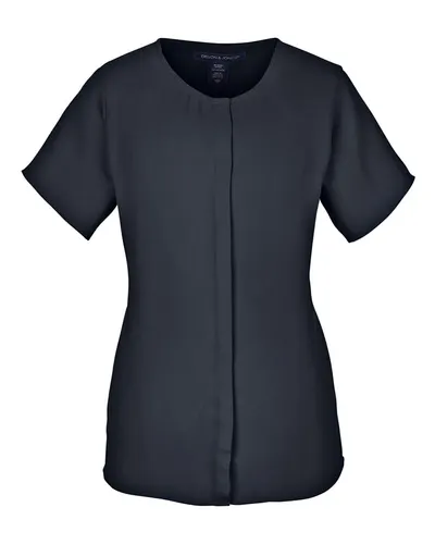 Devon & Jones DP612W Women's Perfect Fit™ Crepe Blouse — blank garment, front view