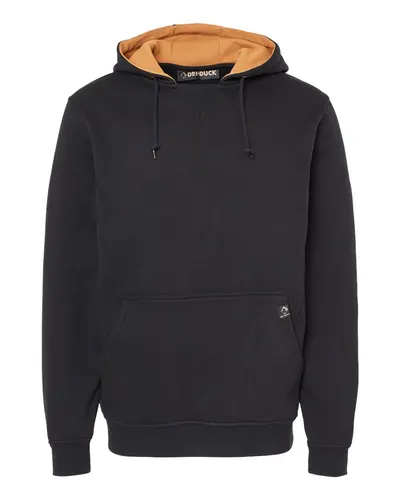 DRI DUCK 7035 Men's Woodland Fleece Hooded Pullover — blank hooded sweatshirt, front view