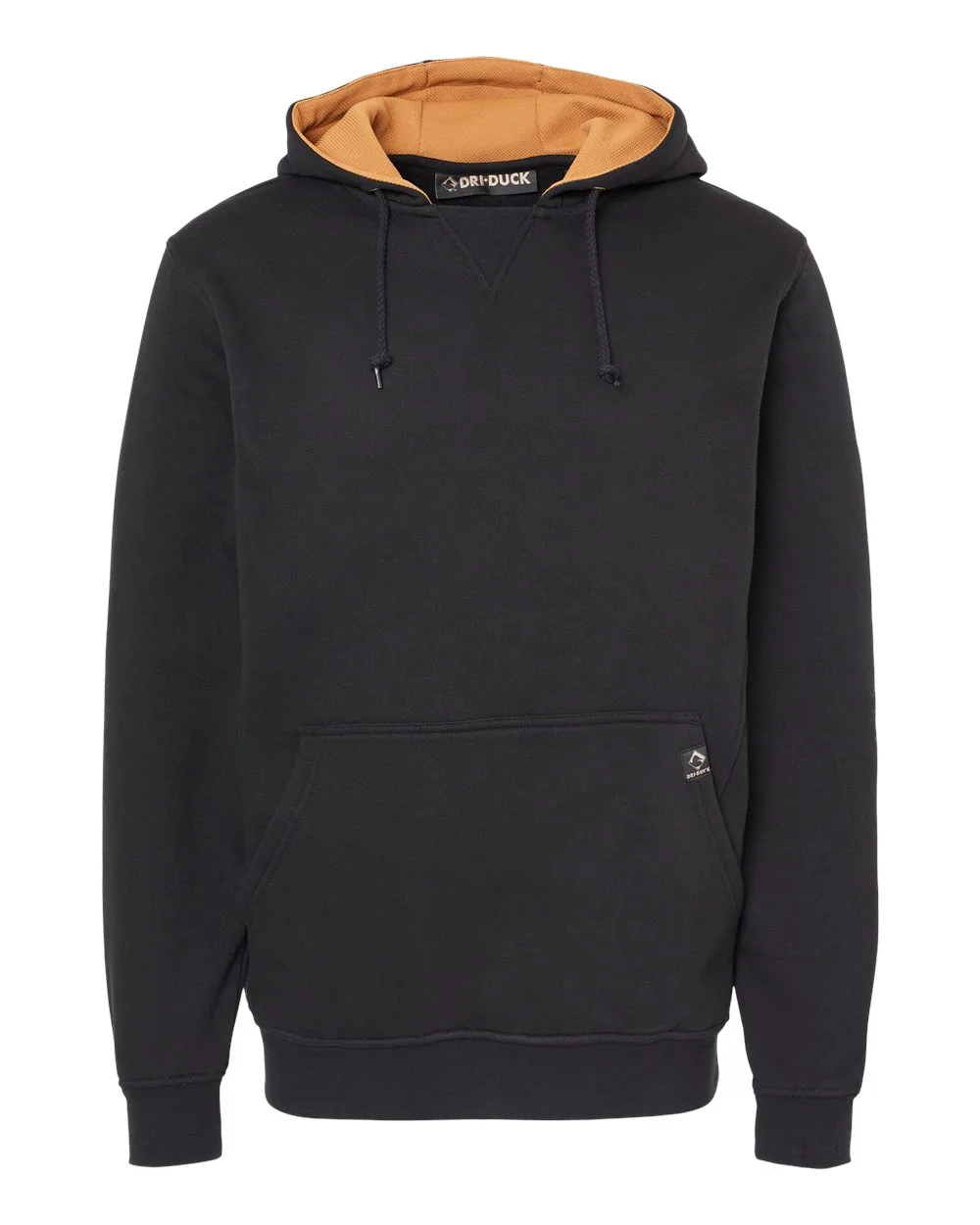 DRI DUCK 7035 Men's Woodland Fleece Hooded Pullover — blank hooded sweatshirt, front view