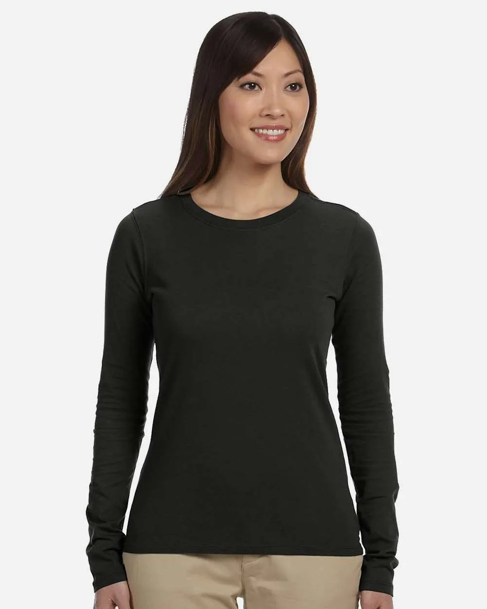 econscious EC3500 Women's Classic Long Sleeve T-Shirt — blank long sleeve tee, front view