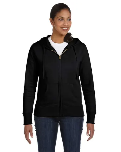 econscious EC4501 Women's Full-Zip Hooded Sweatshirt — blank hooded sweatshirt, front view