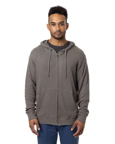 econscious EC5980 Unisex Hemp Hero Full-Zip Hooded Sweatshirt — blank hooded sweatshirt, front view