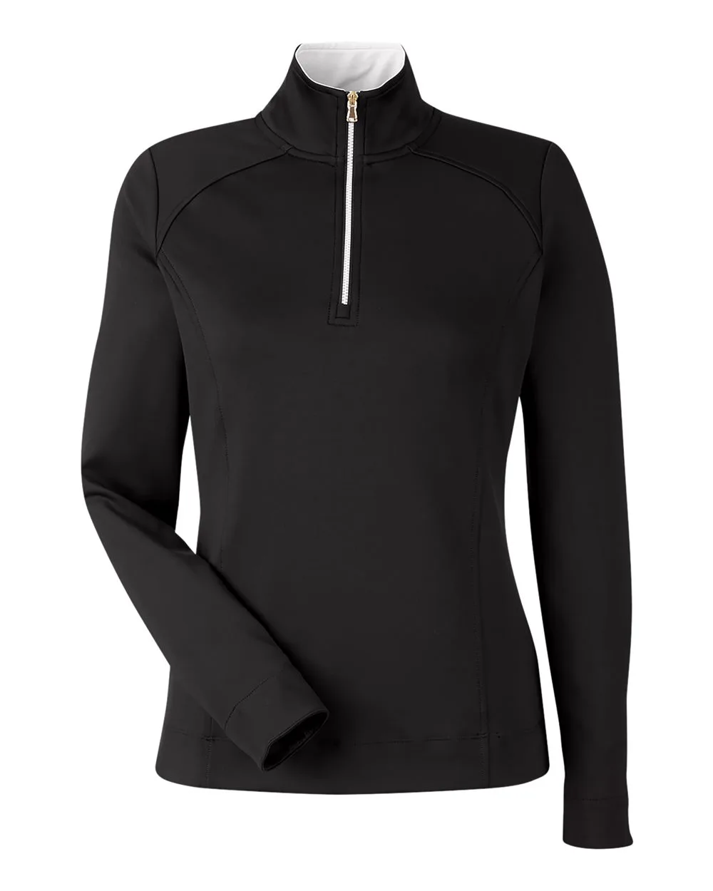 Fairway & Greene F12250 Women's Wells Tech Quarter-Zip Pullover — blank garment, front view