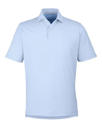 Fairway & Greene I11526 Men's USA Made Mini Stripe Tech Polo — blank polo, front view