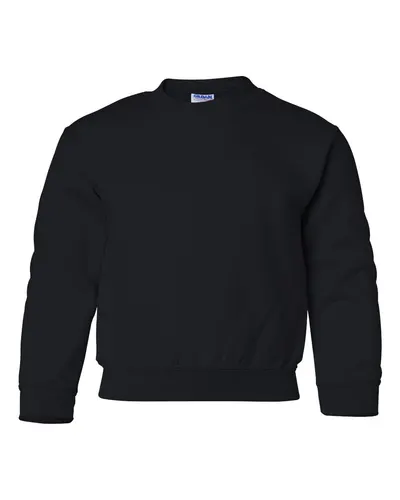 Gildan 18000B Youth Heavy Blend™ Crewneck Sweatshirt — blank crewneck sweatshirt, front view