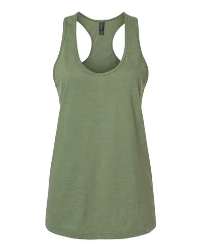 Gildan 64220LCVC Women's Softstyle® CVC Racerback Tank Top — blank tank top, front view