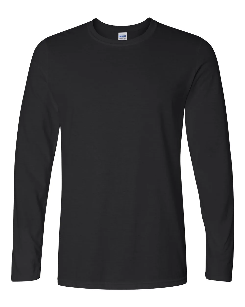 Gildan 64400 Unisex Softstyle® Long Sleeve T-Shirt — blank long sleeve tee, front view