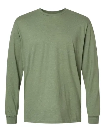 Gildan 64440CVC Unisex Softstyle® CVC Long Sleeve T-Shirt — blank long sleeve tee, front view