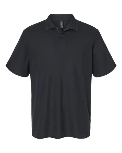 Gildan 64800 Unisex Softstyle® Pique Polo — blank polo, front view