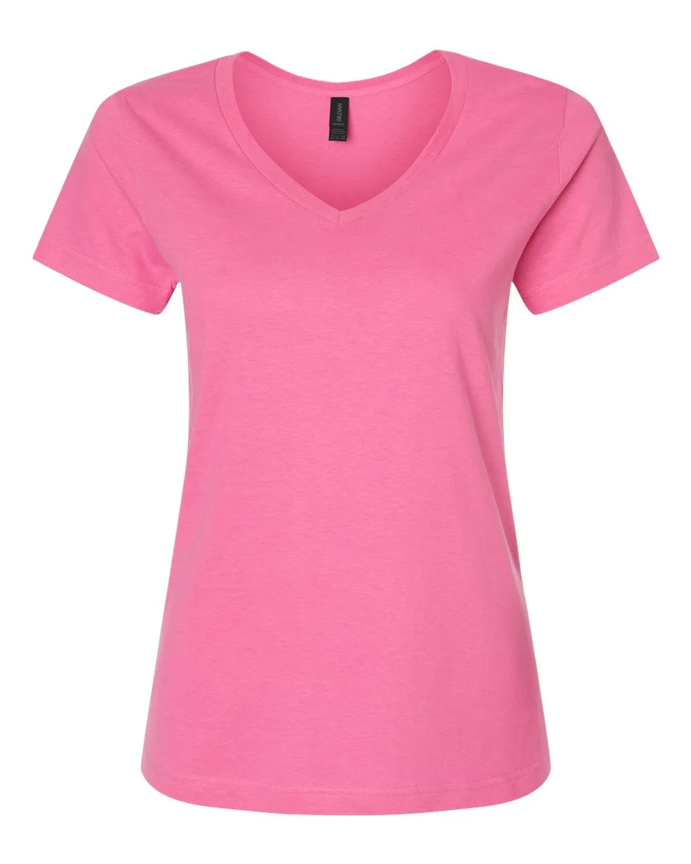 Gildan 64V00L Women's Softstyle® V-Neck T-Shirt — blank t-shirt, front view