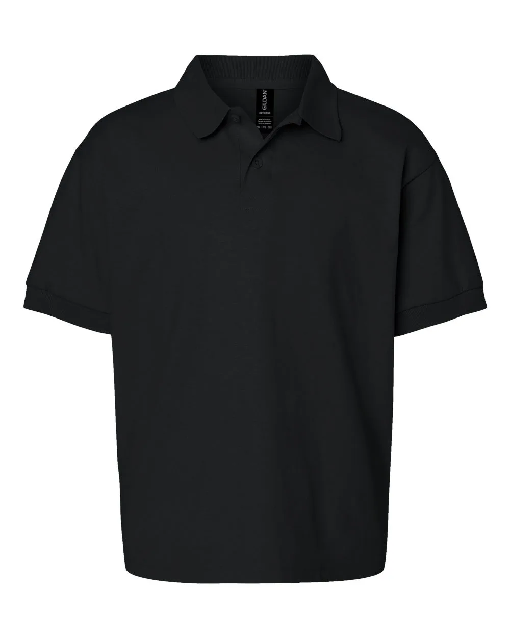 Gildan 8800B Youth DryBlend® Jersey Polo — blank polo, front view