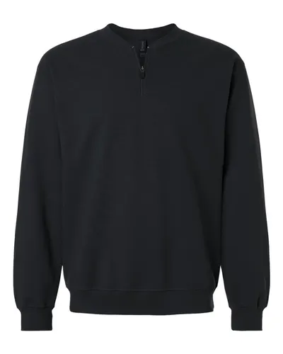 Gildan SF008 Unisex Softstyle® Midweight 1/4 Zip Sweatshirt — blank crewneck sweatshirt, front view