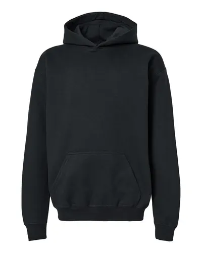 Gildan SF500B Youth Softstyle® Midweight Hooded Sweatshirt — blank hooded sweatshirt, front view