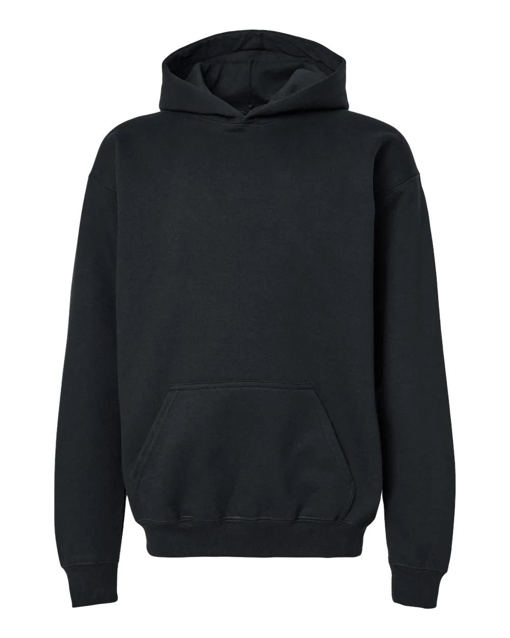 Gildan SF500B Youth Softstyle® Midweight Hooded Sweatshirt — blank hooded sweatshirt, front view