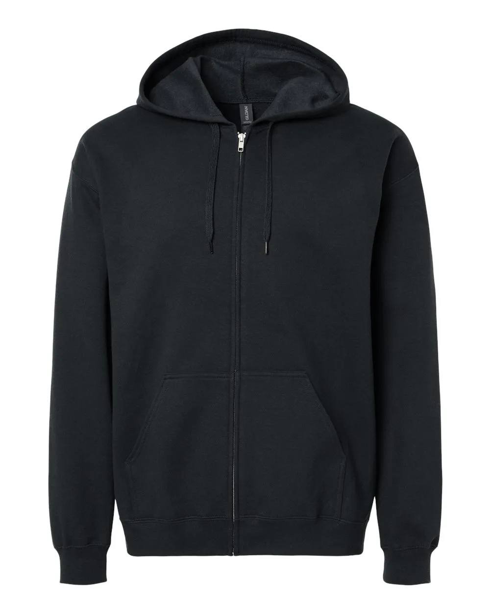 Gildan SF600 Unisex Softstyle® Full-Zip Hooded Sweatshirt — blank hooded sweatshirt, front view
