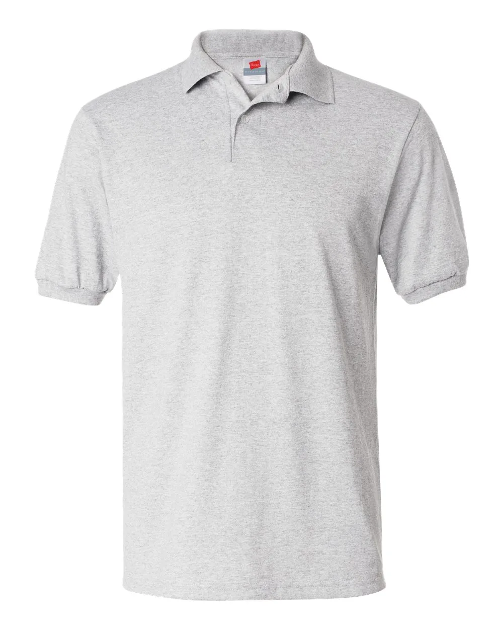Hanes 054X Men's EcoSmart® Jersey Polo — blank polo, front view