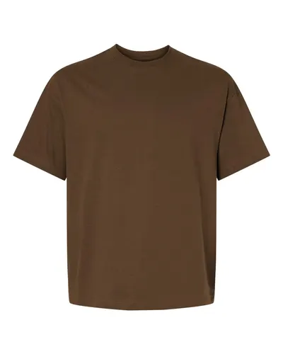 Hanes 5180R Unisex Beefy-T® Retro Street T-Shirt — blank t-shirt, front view