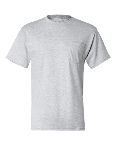 Hanes 5190 Men's Beefy-T® Pocket T-Shirt — blank t-shirt, front view