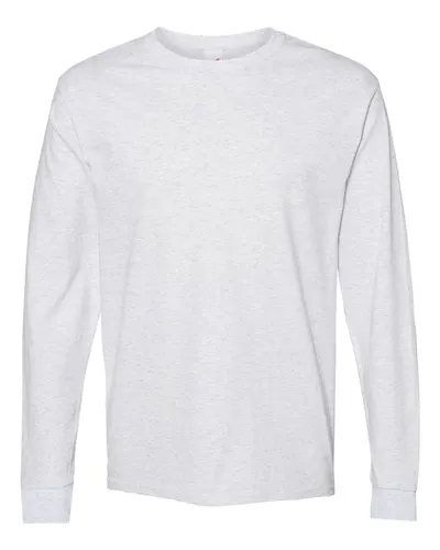 Hanes 5286 Essential-T Long Sleeve T-Shirt — blank long sleeve tee, front view