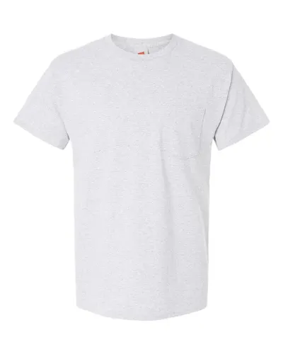 Hanes 5290P Essential-T Pocket T-Shirt — blank t-shirt, front view