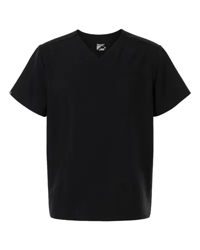 Hanes HMB000 Men's V-Neck 1 Pocket Scrub Top — blank garment, front view