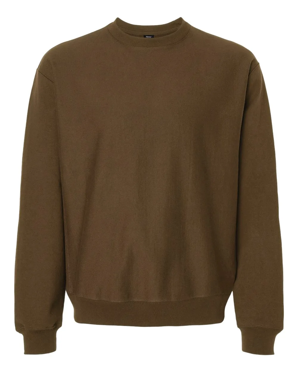 Hanes OG600 Unisex Beefy® Sweats Premium Heavyweight Crewneck Sweatshirt — blank crewneck sweatshirt, front view