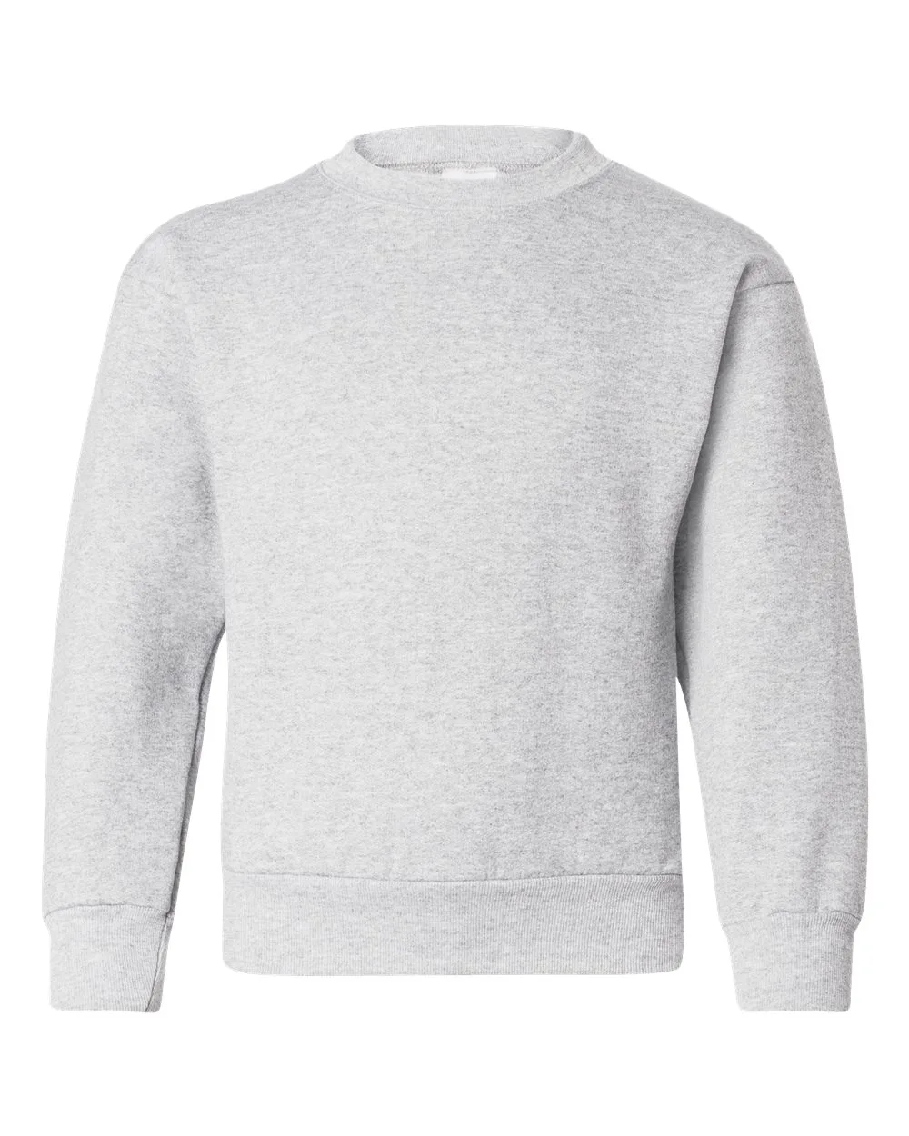 Hanes P360 Youth EcoSmart® Crewneck Sweatshirt — blank crewneck sweatshirt, front view