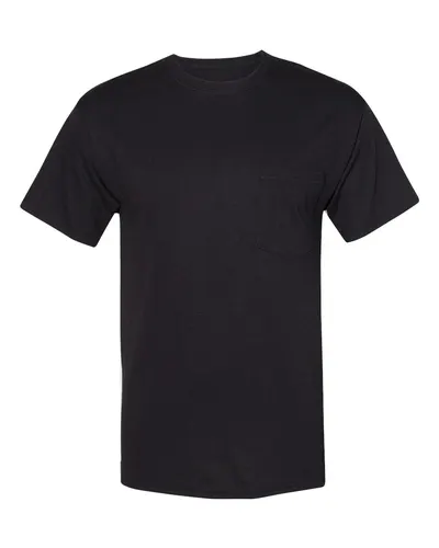 Hanes W110 Unisex Workwear Pocket T-Shirt — blank t-shirt, front view
