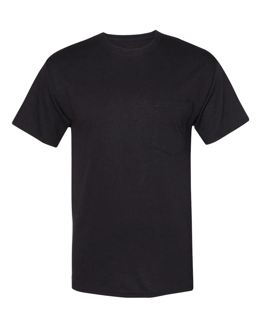 Hanes W110 Unisex Workwear Pocket T-Shirt — blank t-shirt, front view