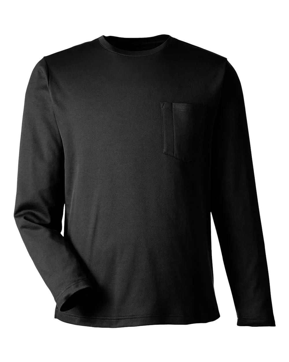 Harriton M118L Unisex Charge Snag and Soil Protect Long Sleeve T-Shirt — blank long sleeve tee, front view