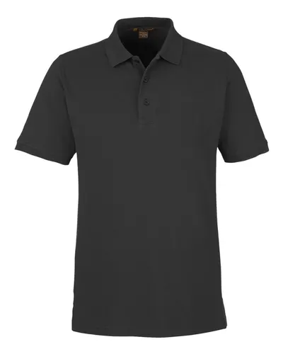 Harriton M205 Men's Valiant Cotton Snag Protect Polo — blank polo, front view