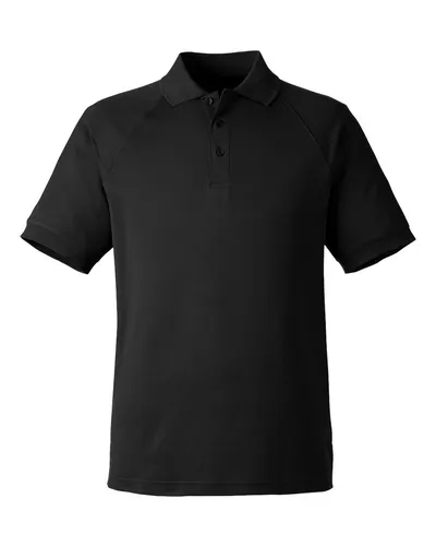 Harriton M208 Men's Charge Snag and Soil Protect Polo — blank polo, front view
