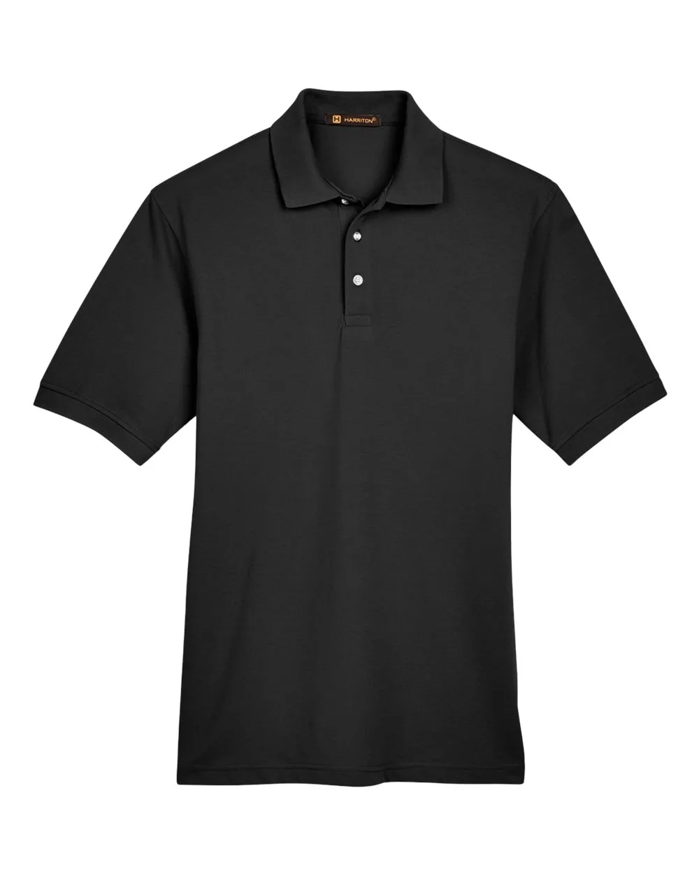 Harriton M265 Men's Easy Blend™ Polo — blank polo, front view