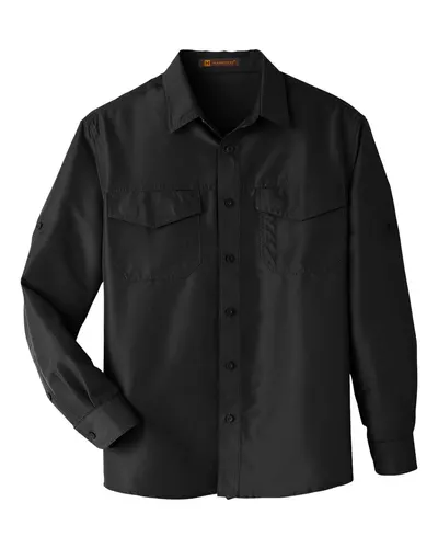 Harriton M580L Men's Key West Performance Staff Shirt — blank garment, front view