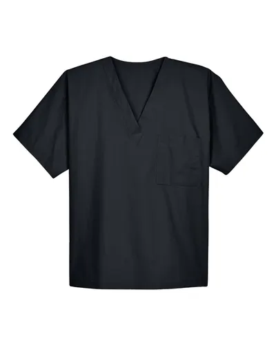 Harriton M897 Unisex Restore Scrub Top — blank garment, front view