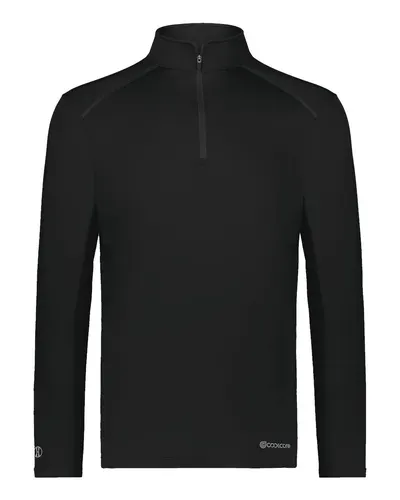 Holloway 222240 Youth CoolCore® Quarter-Zip Pullover — blank garment, front view
