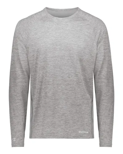 Holloway 222570 Men's Electrify CoolCore® Long Sleeve T-Shirt — blank long sleeve tee, front view