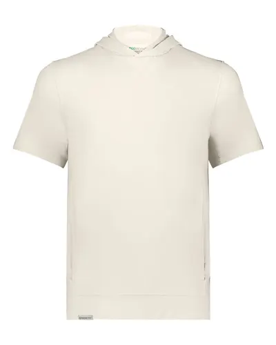 Holloway 222605 Youth Eco Revive™ Ventura Soft Knit Short Sleeve Hooded Sweatshirt — blank hooded sweatshirt, front view