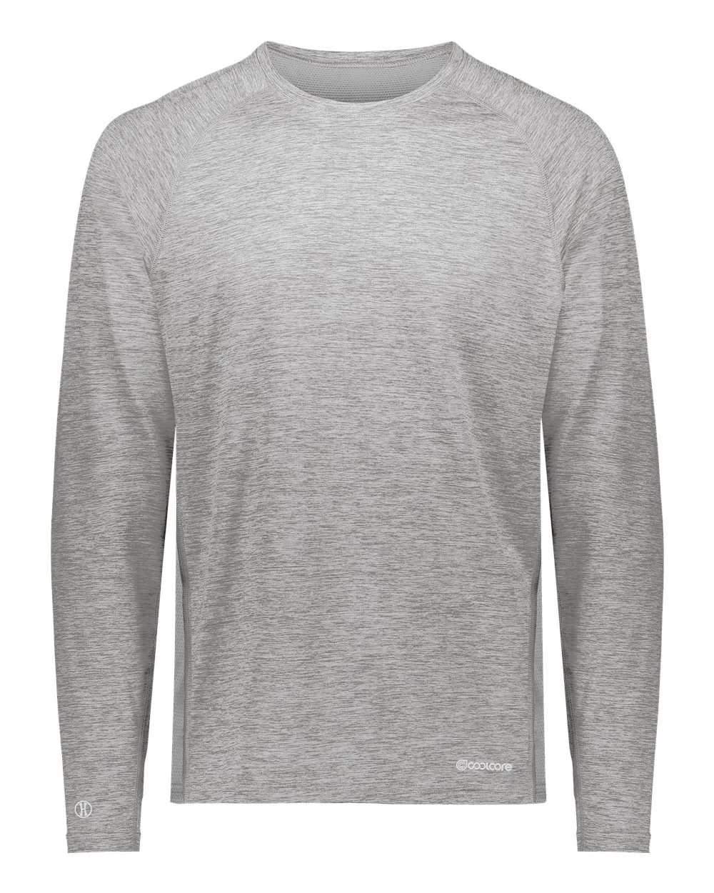 Holloway 222670 Youth Electrify CoolCore® Long Sleeve T-Shirt — blank long sleeve tee, front view