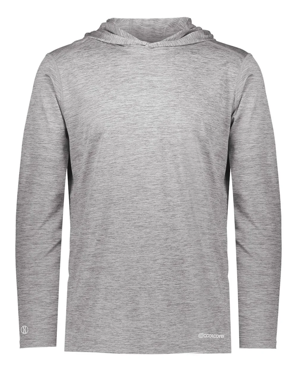 Holloway 222689 Youth Electrify CoolCore® Hooded Sweatshirt — blank hooded sweatshirt, front view