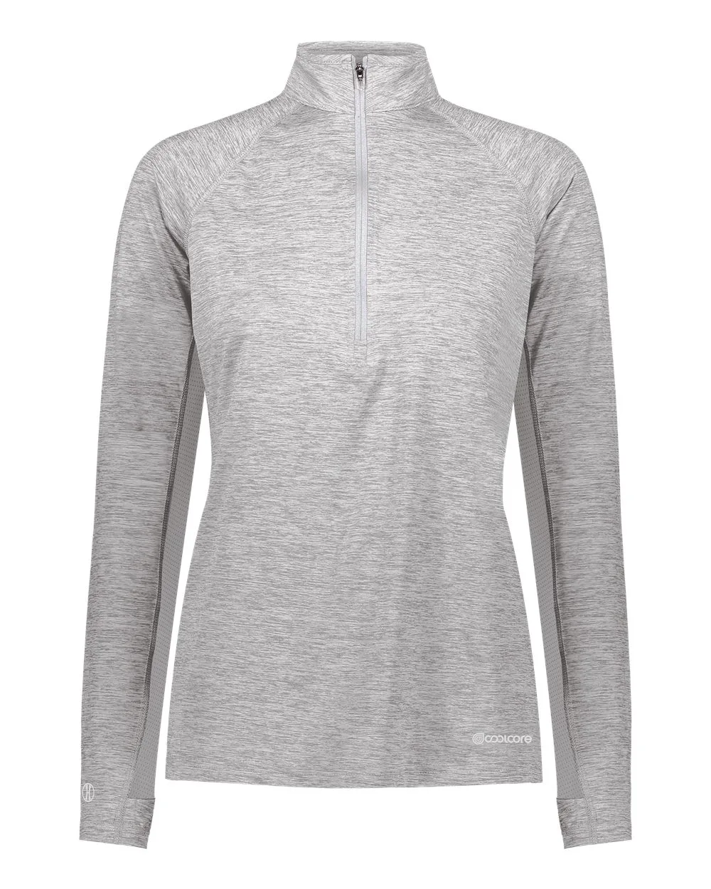 Holloway 222774 Women's Electrify CoolCore® Quarter-Zip Pullover — blank garment, front view