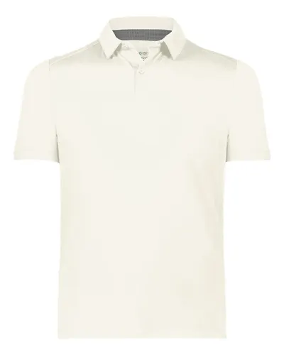 Holloway 223554 Men's Eco Revive™ Ventura Soft Knit Polo — blank polo, front view
