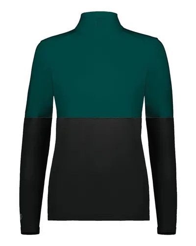 Holloway 223700 Women's Momentum Team Quarter-Zip Pullover — blank garment, front view