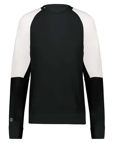 Holloway 223725 Women's Momentum Team Crewneck Sweatshirt — blank crewneck sweatshirt, front view