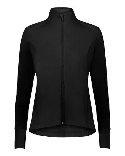 Holloway 223865 Girls' Eco Revive­­™ City Flex Full-Zip Jacket — blank jacket, front view