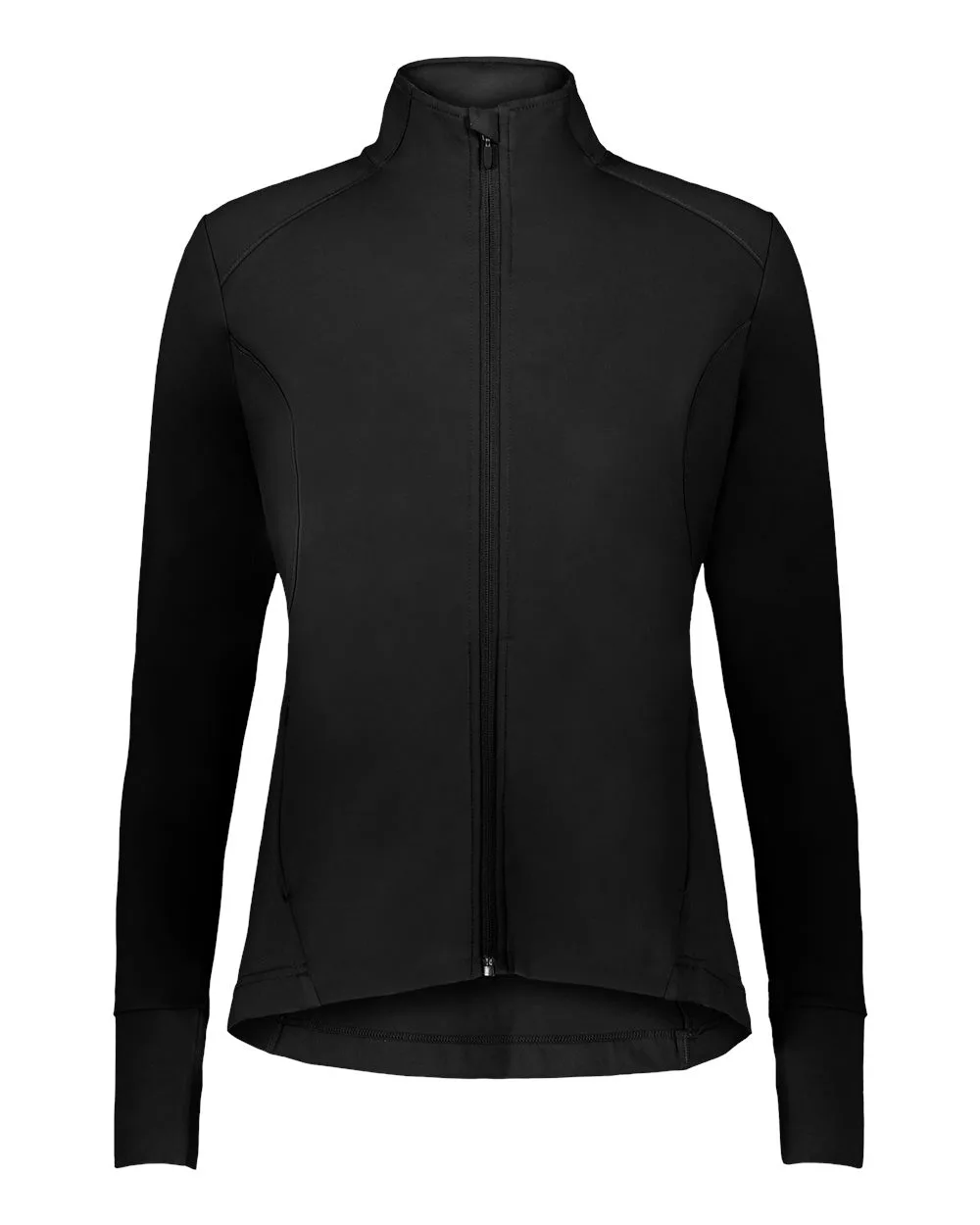 Holloway 223865 Girls' Eco Revive™ City Flex Full-Zip Jacket — blank jacket, front view