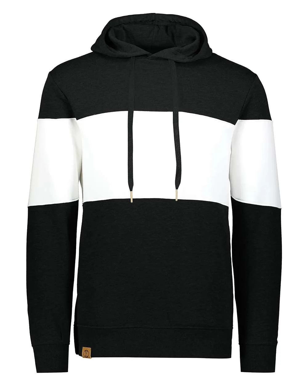 Holloway 229563 Men's All-American Fleece Colorblocked Hooded Sweatshirt — blank hooded sweatshirt, front view