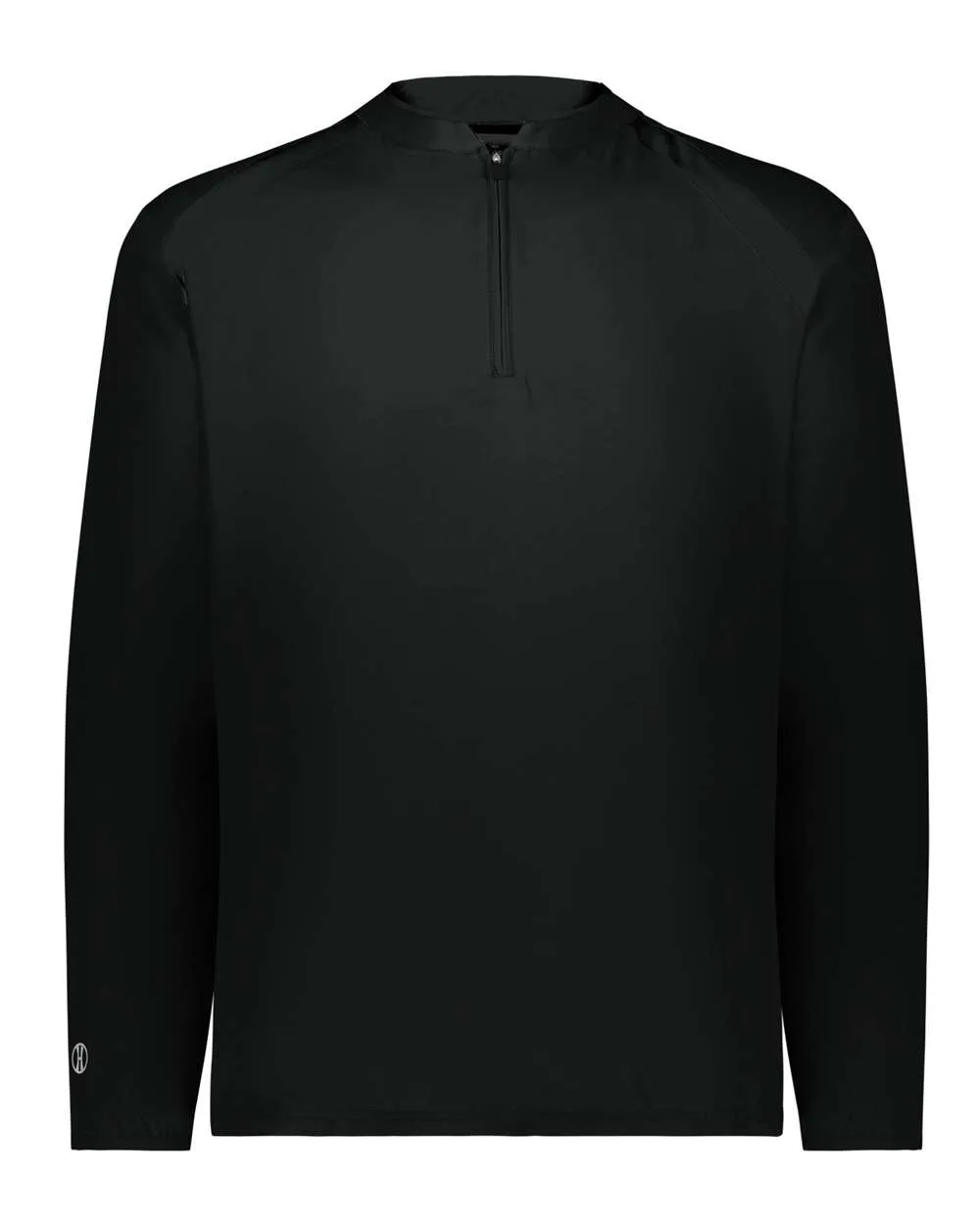 Holloway 229595 Men's Clubhouse Quarter-Zip Pullover — blank garment, front view