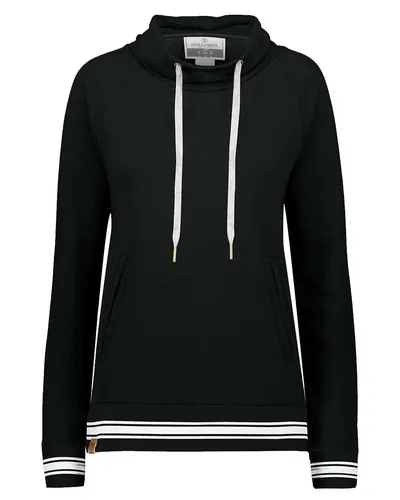 Holloway 229763 Women's All-American Fleece Funnel Neck Sweatshirt — blank crewneck sweatshirt, front view